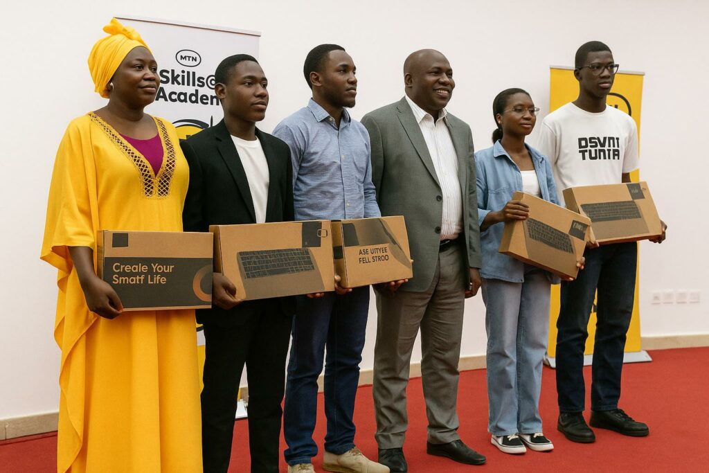 MTN Awards Laptops to Congolese Digital Talent