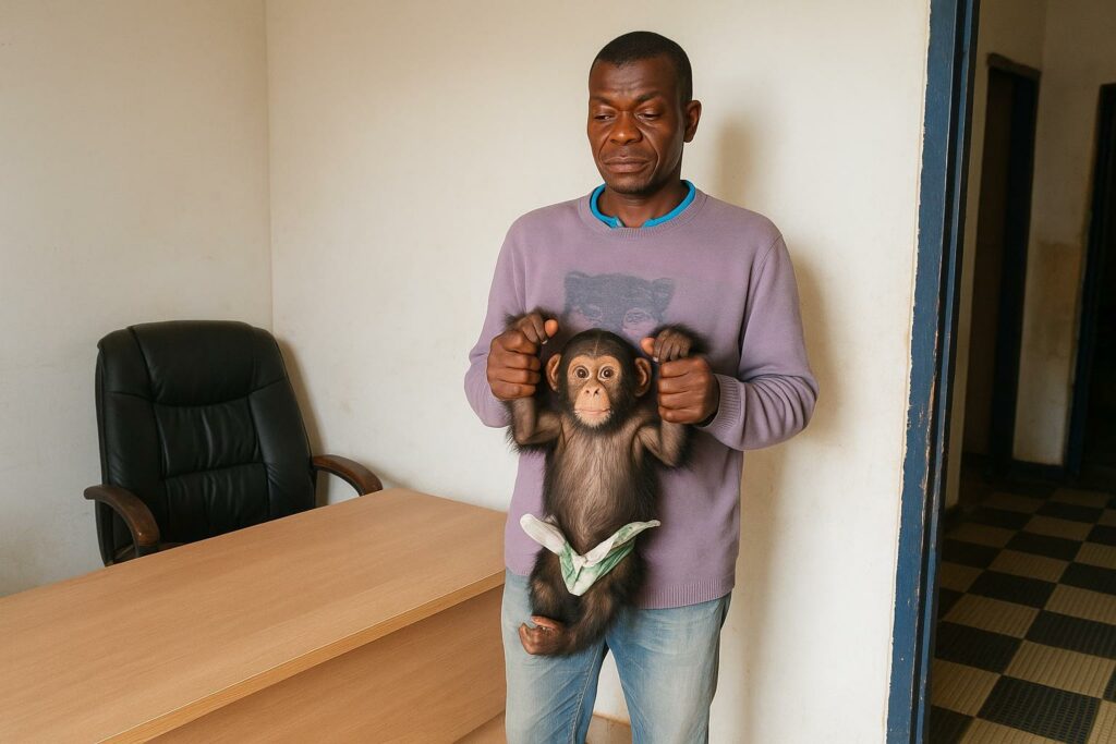 Two-Year Jail for Chimp Trafficker Shakes Bouenza