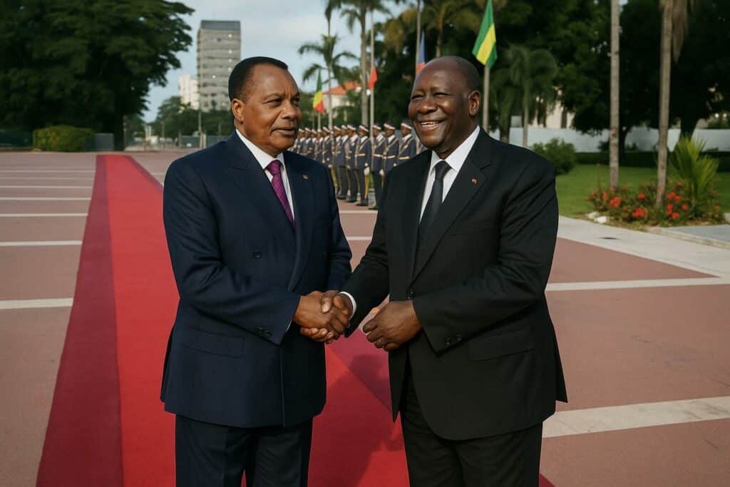 Sassou N’Guesso Joins Ouattara’s Grand Oath Day
